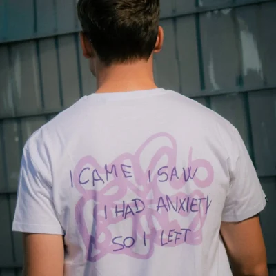 anxiety póló fehér