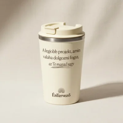 Éntervező thermo bögre